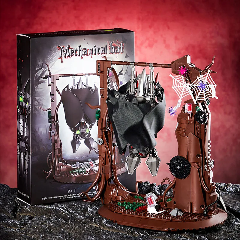 クリエイティブMOC 839ピース メカニカルバット ビルディングブロックセット DIY組み立て メカバットモデル ブロックキット おもちゃ 子供 男の子向けギフト