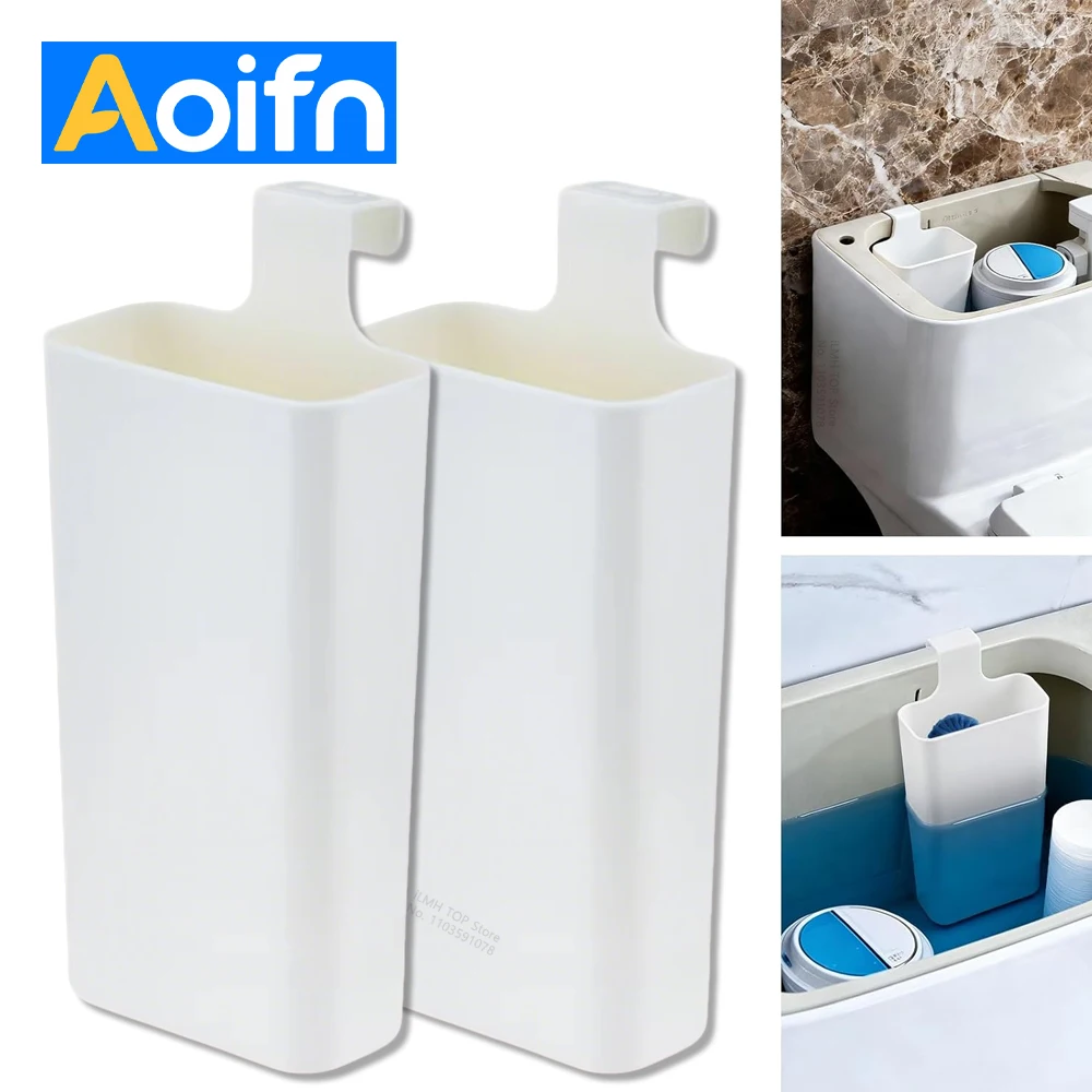 Aoifn Toilet Cleaning Tablet Holder, Slow Release Hanging Dispenser, Prevents Tank Residue and Clogging, Fits Most Toilet Tanks