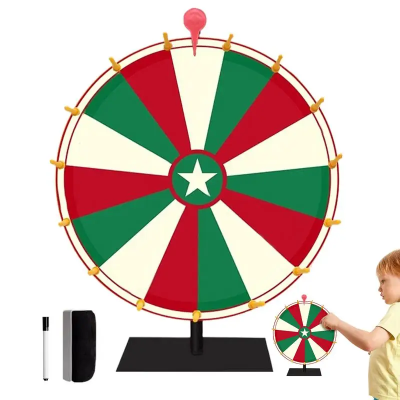 

10/15 Slots Wheel Prize Spinner Party Game Non-slip Wheel Of Fortune Game Spinner With Stand Prize Wheel For Trade Show Party