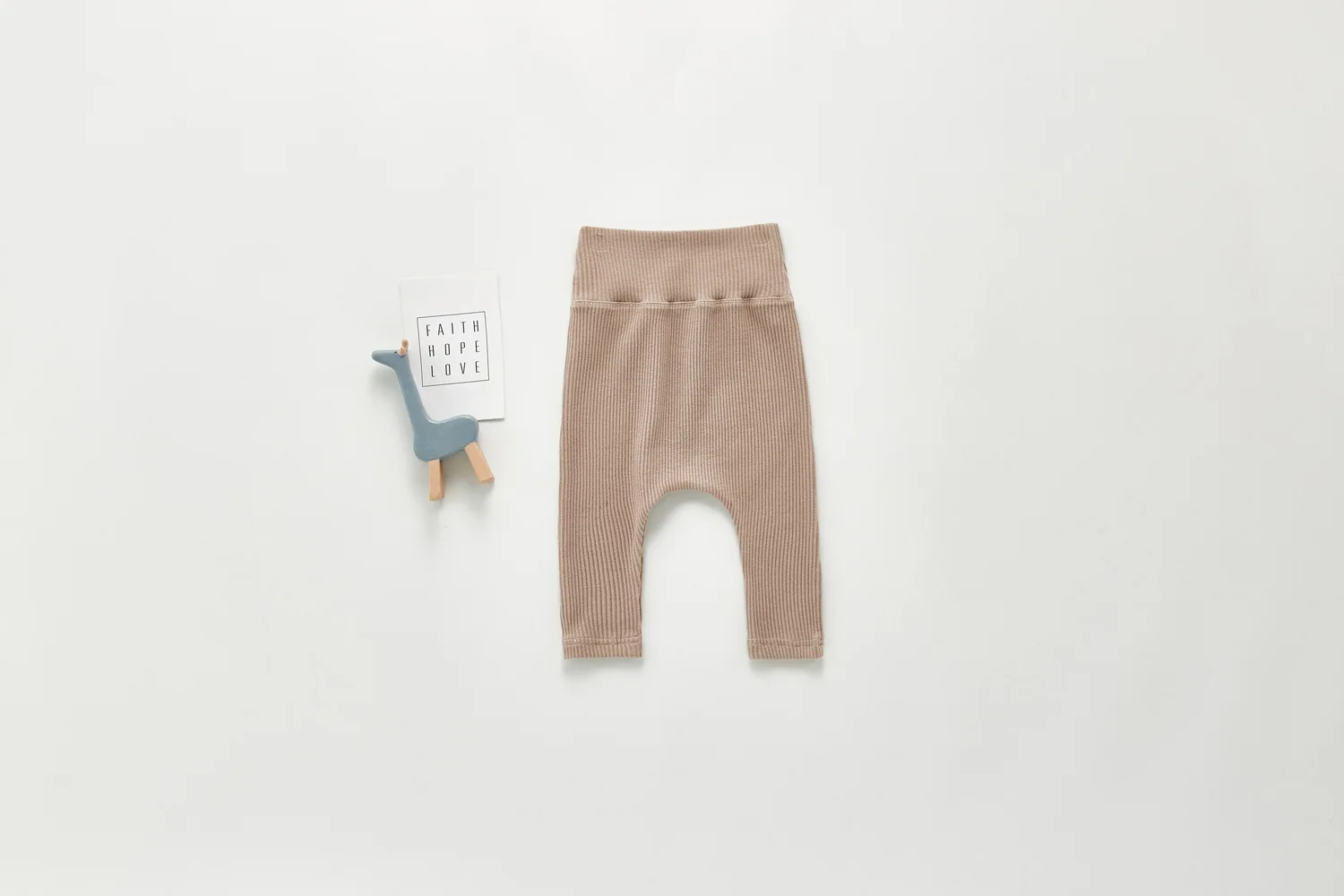 Frühling Und Herbst Neugeborenen Baby Jungen Und Mädchen Baumwolle Einfarbig Hohe Taille Leggings Kinder Mode Baby Kleidung – Detail 6