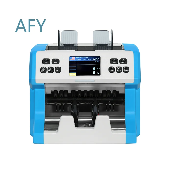 High Quality Multi Currency Counting Machine for Dirty Banknote Bill Counter Mixed Denomination Money Counter for Cash