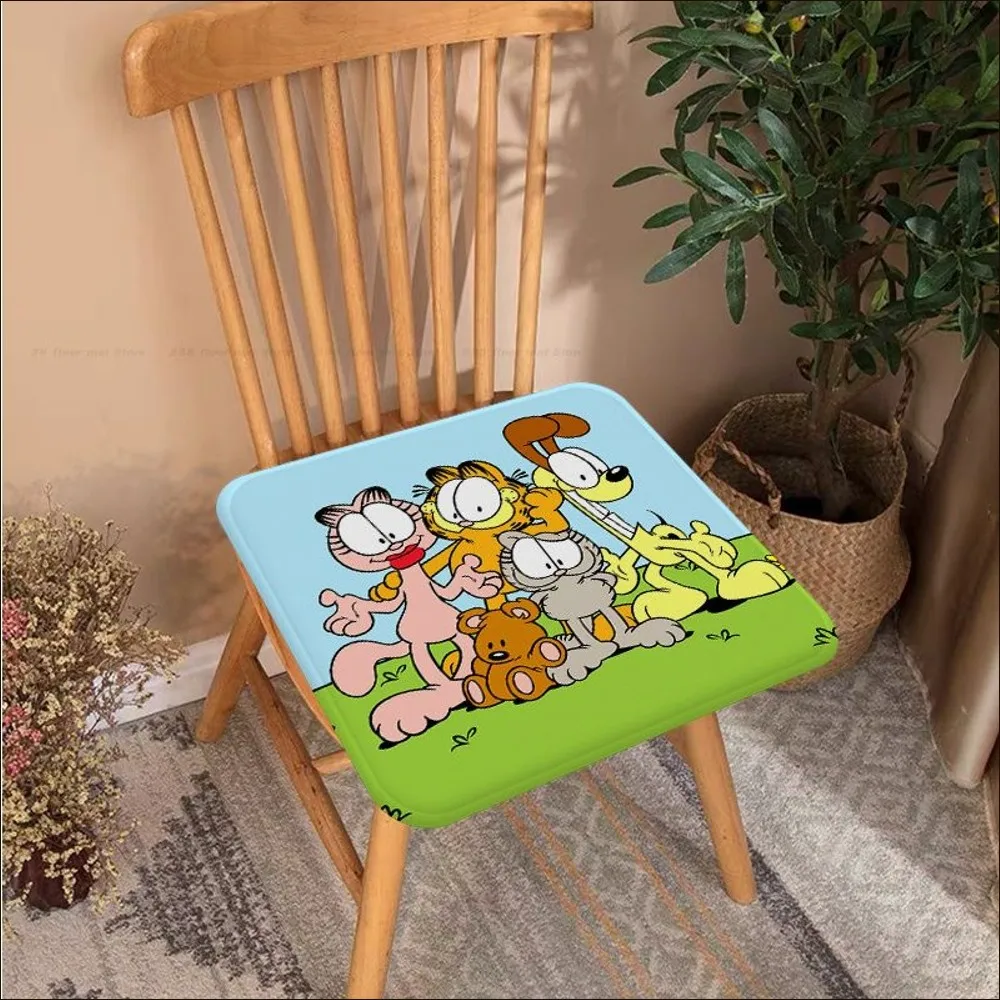 Cartoon G-Garfield Cushion Mat Tie Rope Dining Chair Cushion Circular Decoration Seat For Office Desk Cushions Home Decor