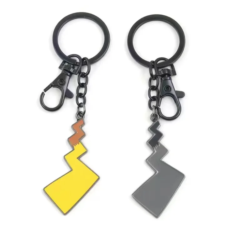 Leuke Pikachu Staart Sleutelhanger Pokemon Elf Anime Accessoires Cartoon Decoratie Sleutelhanger Sieraden Cosplay Props Kinderspeelgoed Gift