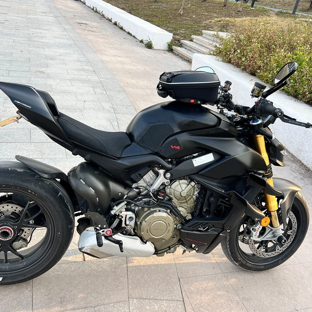 Tank Bag For DUCATI Streetfighter Panigale V2/V4 Diavel V4 Motorcycle Quick Lock Saddle Bags Ring Mount Fuel Top Case Flange