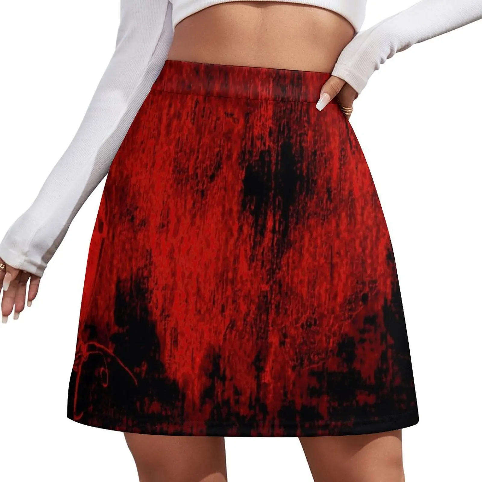 

Dragonfly in red environment Mini Skirt girls skirt summer skirts Women's skirt