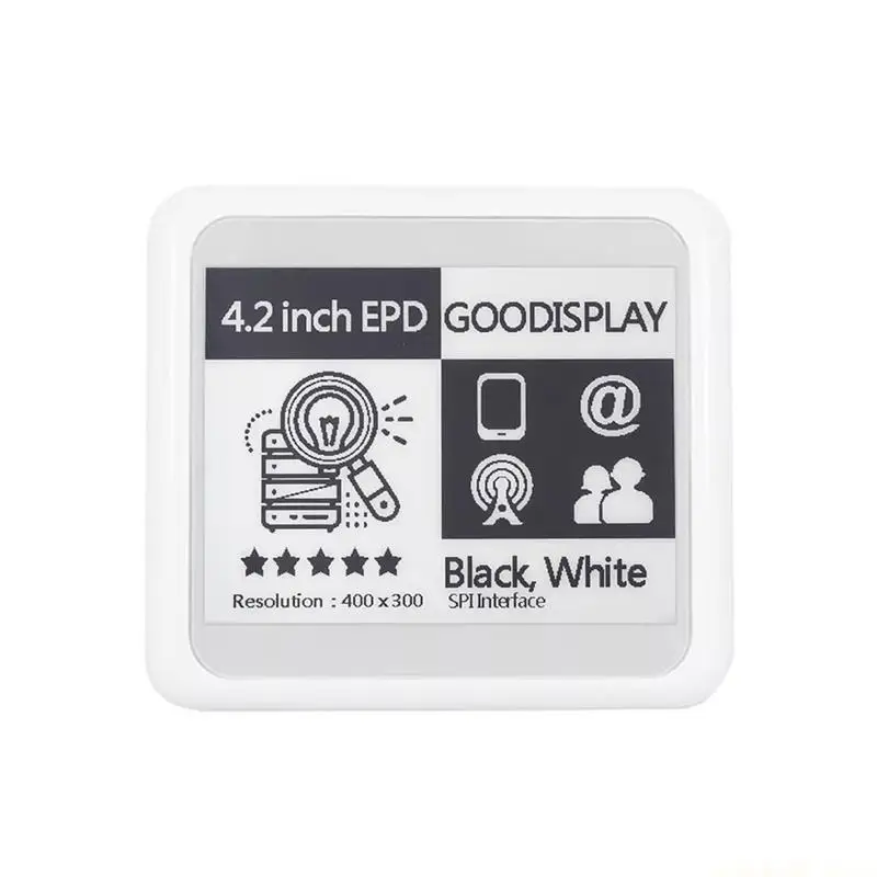 

4,2-дюймовый электронный дисплей для этикеток на полках, не требующий обслуживания. Управление через приложение.