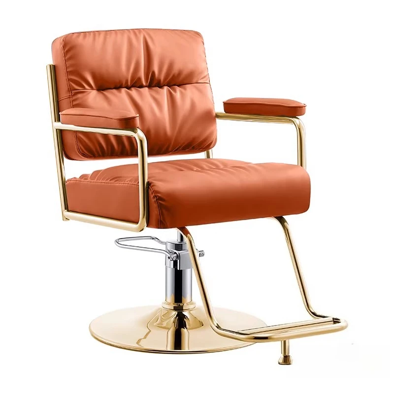 كرسي حلاقة Kfsee كرسي حلاقة ذهبي للأطفال انتظار الوجه Lavatorio Salao De Beleza Completo Cadeira أثاث تجاري #4