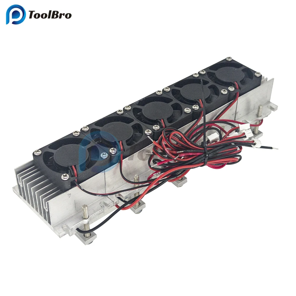 

360W 30A DC 12V Peltier Cooler Semiconductor Refrigeration Cooling System Air Conditioner Temperature Controller with Heatsink