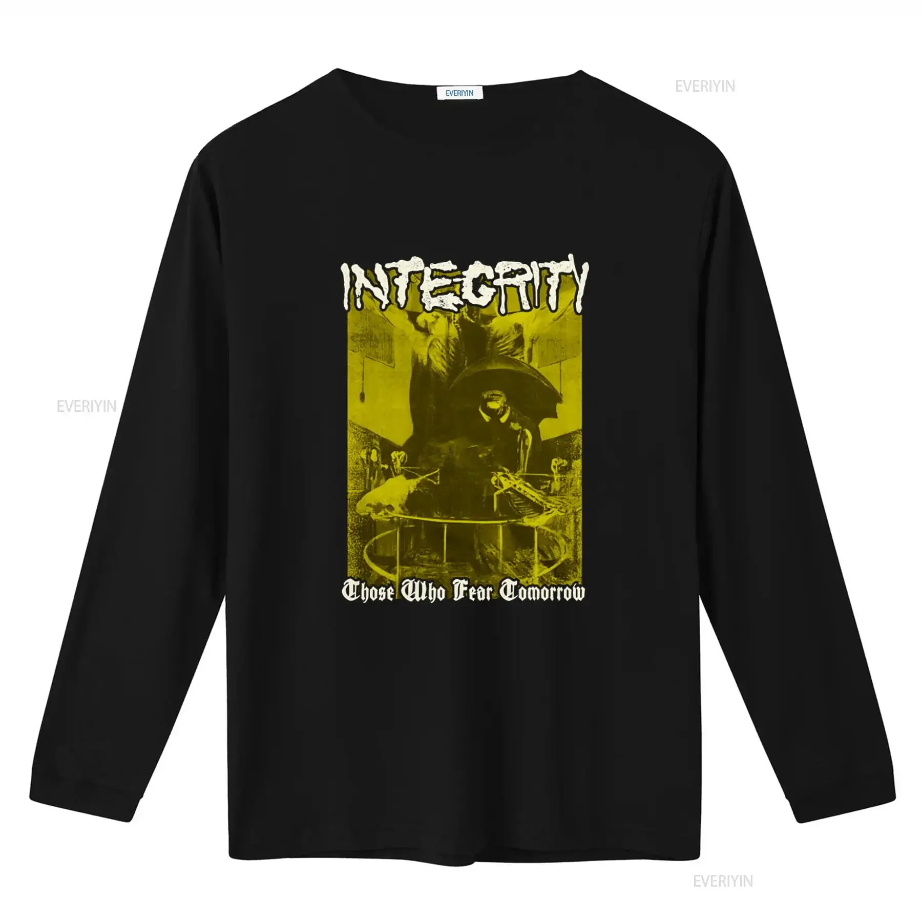 Integrity Those Who Fear Tomorrow Hardcore Band Print T shirt CB778 vintage Washed fashion Casual Unisex graphic Stretched