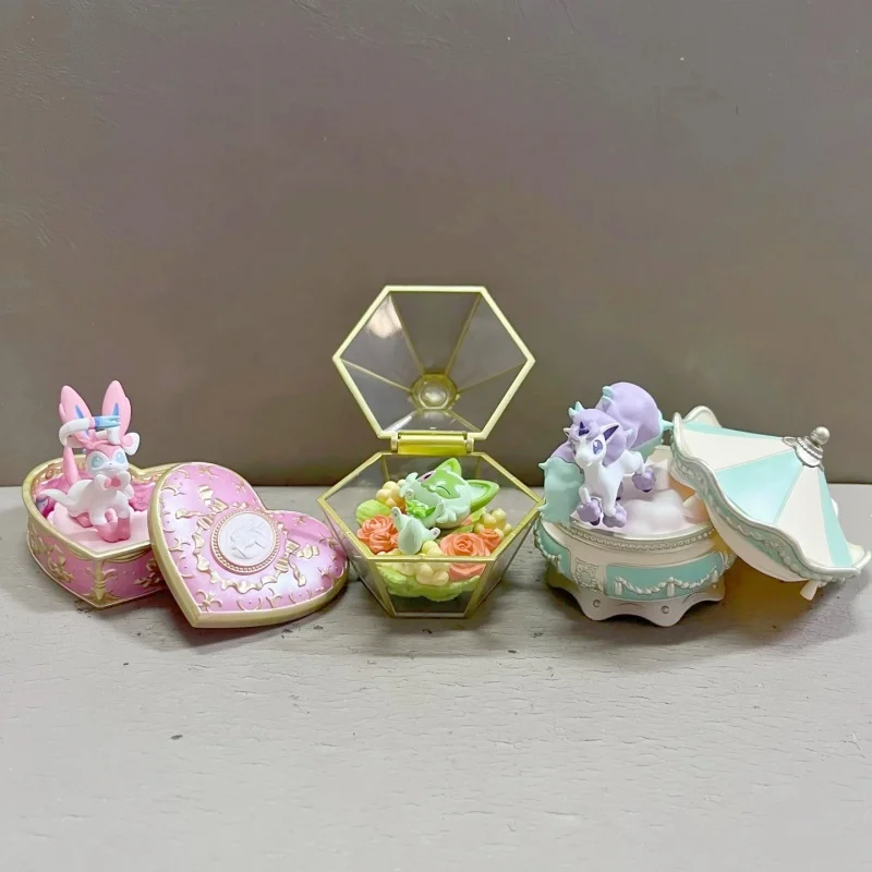 

Re-Ment Pokemon Romantic Collection Primarina Sylveon Sprigatito Jigglypuff Alolan Vulpix Galarian Ponyta Original Toys Gift