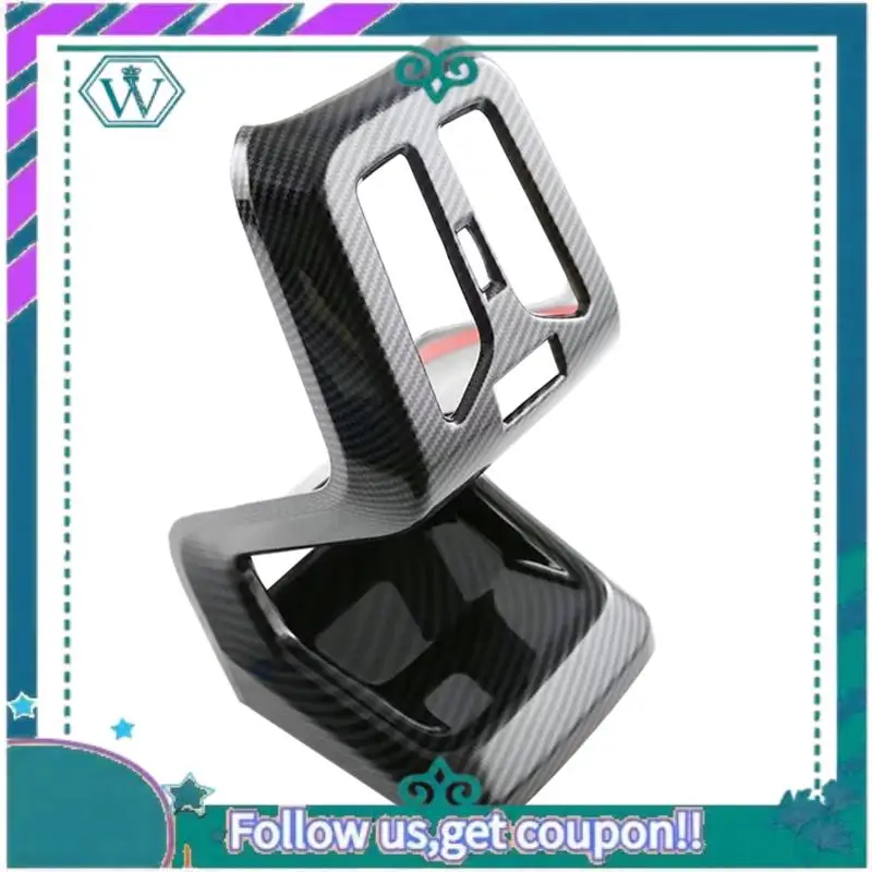 

AA92-Для BMW X1 U11 2023 2024, задняя крышка вентиляционного отверстия для автомобиля, накладка, наклейка, запасные части - углеродное волокно ABS