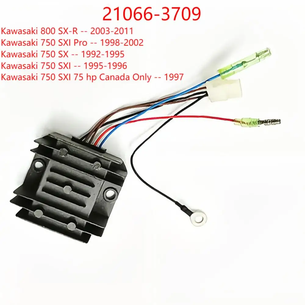 Rectificador regulador de voltaje para Kawasaki 800 SX-R 2003-2011 750 SXI Pro 750 SX 750 SXI 750 SXI 75 hp 21066-3709 Accesorios