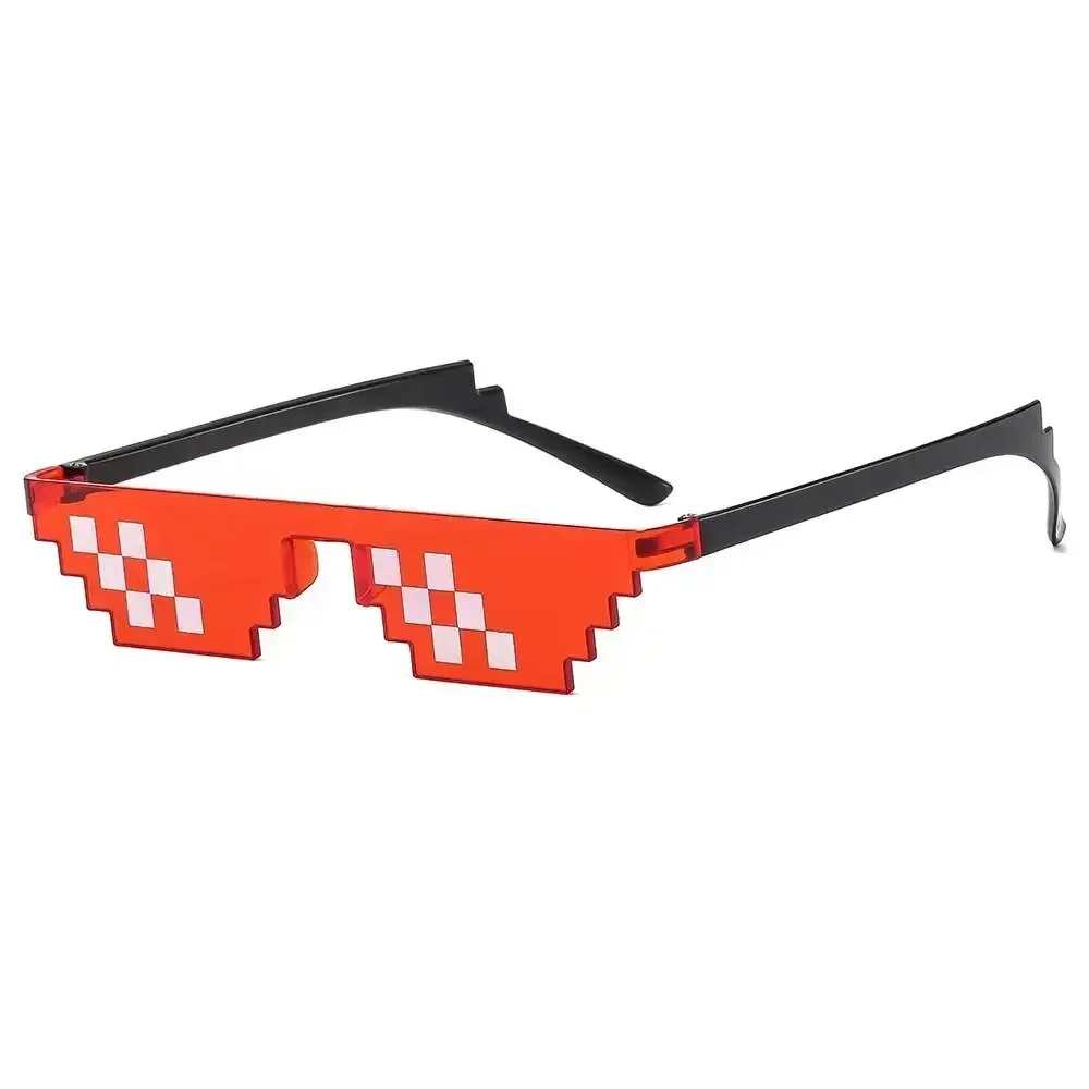 5 stks NIEUWE Mozaïek Zonnebril Truc Speelgoed Thug Life Bril Deal With It Bril Pixel Zwart Mozaïek Zonnebril Cool Grappen Grappig Speelgoed