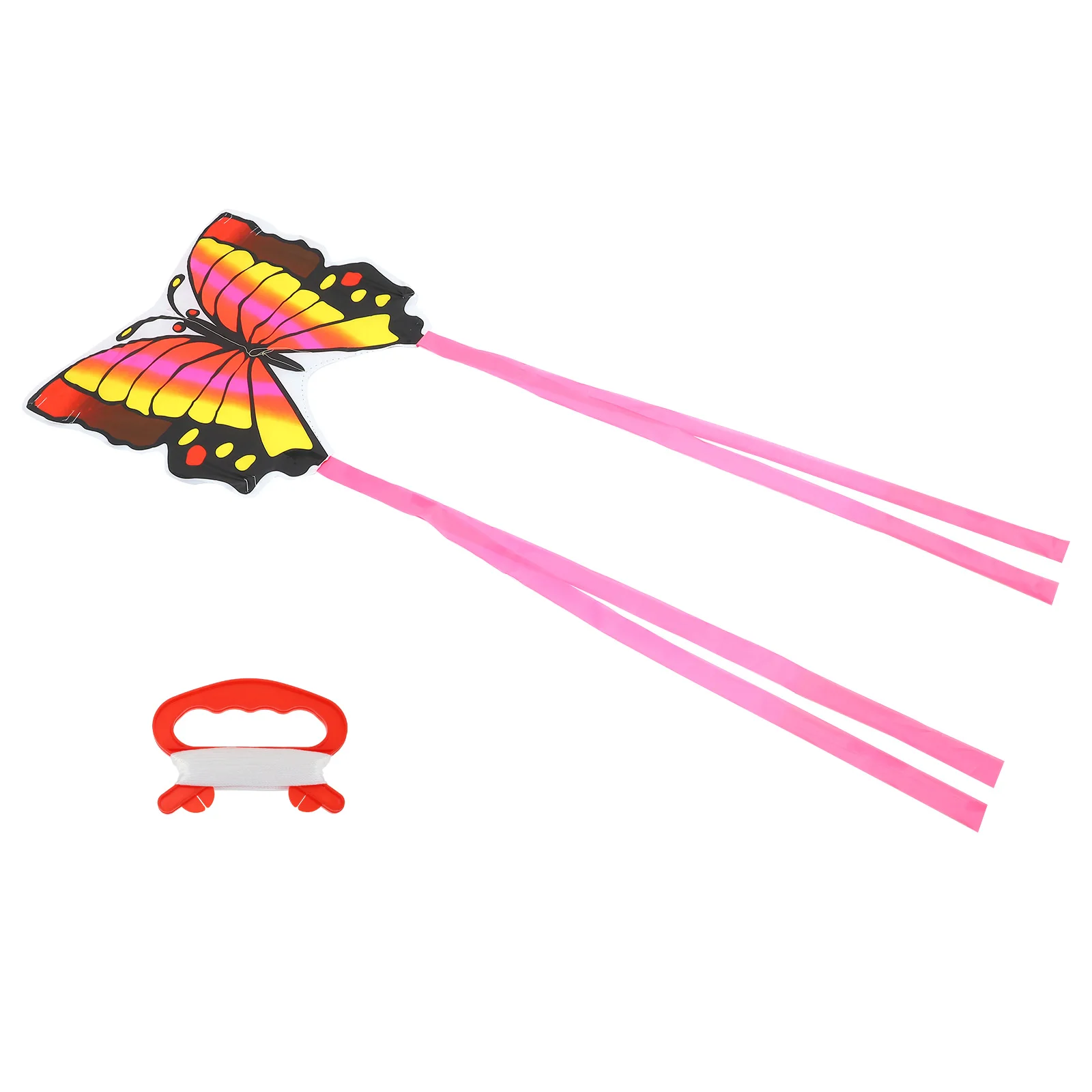 

Butterfly Kite Shaped Kids Lightweight Flying Toys Bright Color Printed Cartoon Games Supplies Children Playing Parks Beaches