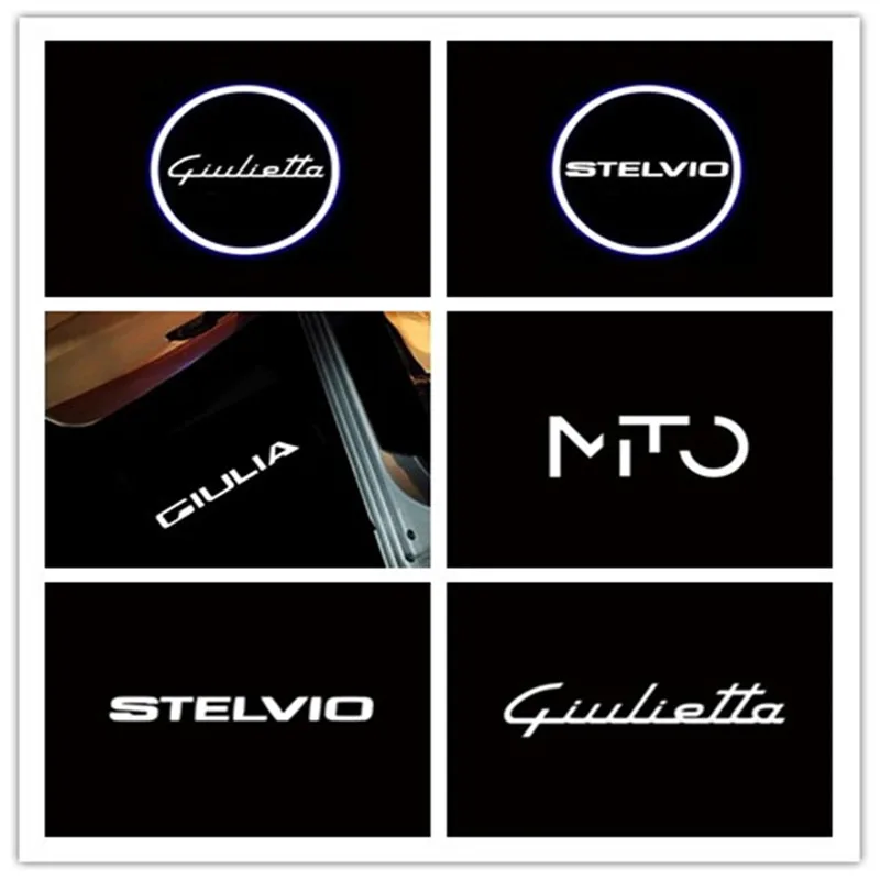 

2X Led For Alfa Romeo Giulietta 2011-UP Giulia Stelvio 2017-2018-2020-2022 Mito 2009-UP unique Car Door welcome Light Accessory