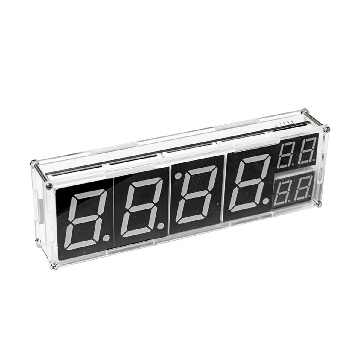 ♠Summer sale♥♦☹ DIY Kit Electronic Network Clock WiFi Module 8-Bit Digital Tube Display Time Temperature Practice Kit
