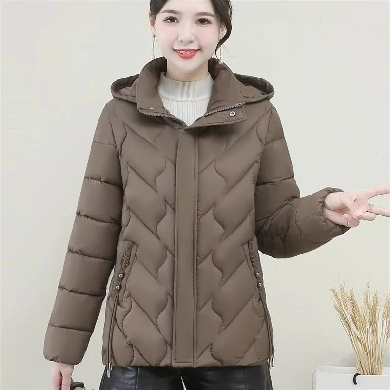 In Autumn And Winter Of 2024 Middle-aged And Elderly Mothers put On Cotton-padded Jacket Foreign-style Cotton-padded Jacket Top