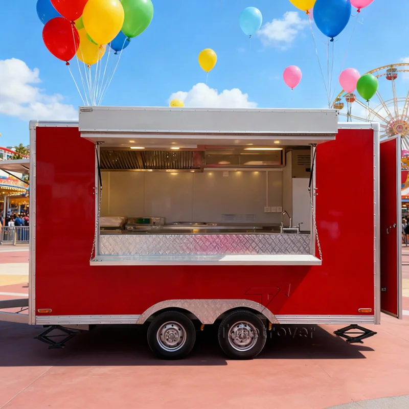 

Hot Sales Outdoor Mobile Waffle Crepe Smoothie Dessert Pancake Donut Popcorn Cotton Candy Food Trailer for Sale