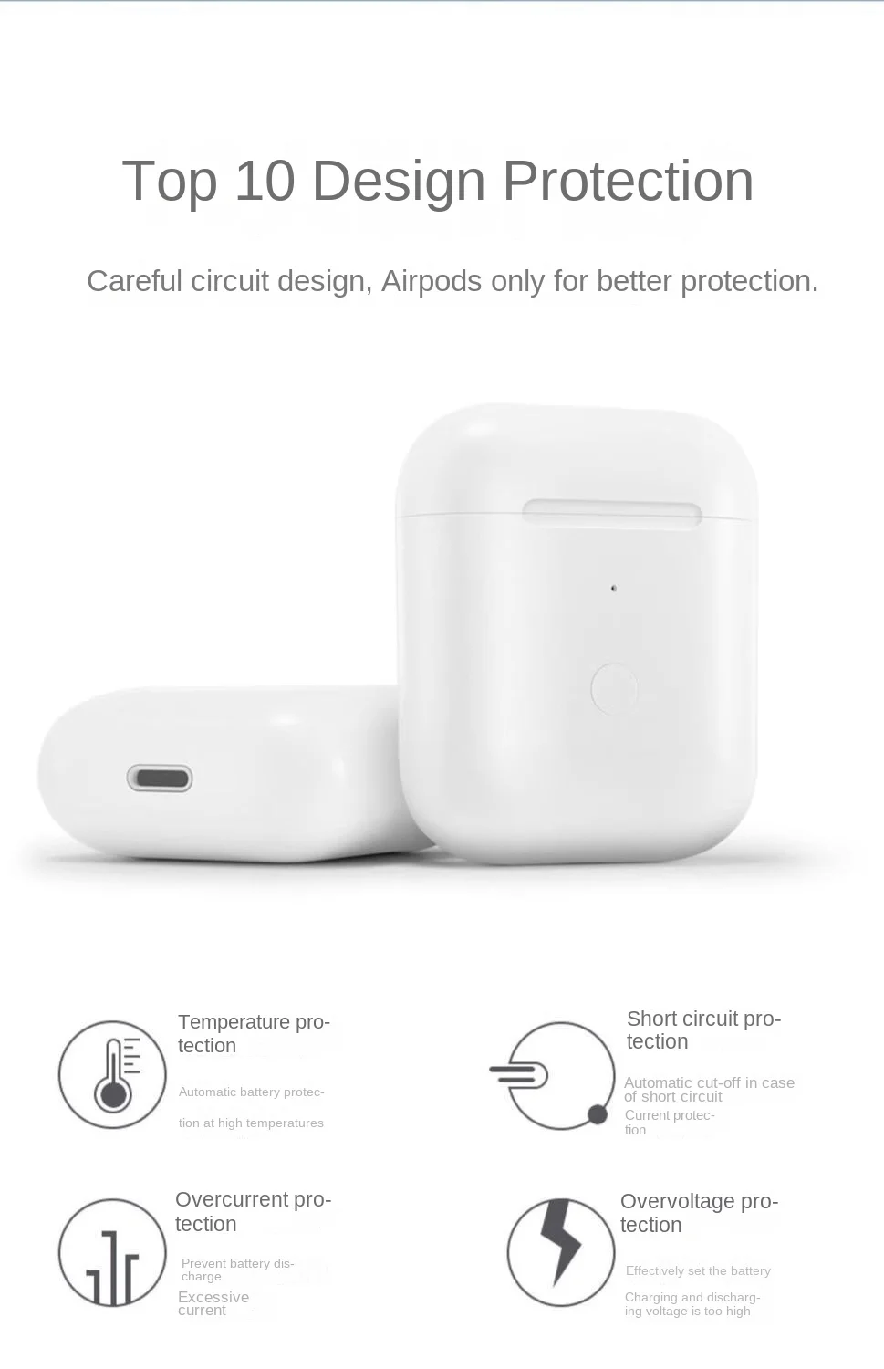 Airpods プロ 2 充電器ケース交換 A2931 A2700 ワイヤレス USB-C 充電ボックス Bluetooth イヤホン 680mAh a2698 A2699