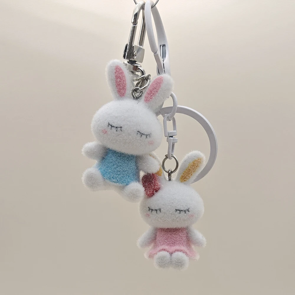 Kawaii กระต่าย Charms จี้พวงกุญแจอุปกรณ์เสริมสําหรับ iP 14 กล้อง CCD Airpods หูฟัง Ins เกาหลีใหม่กรณี