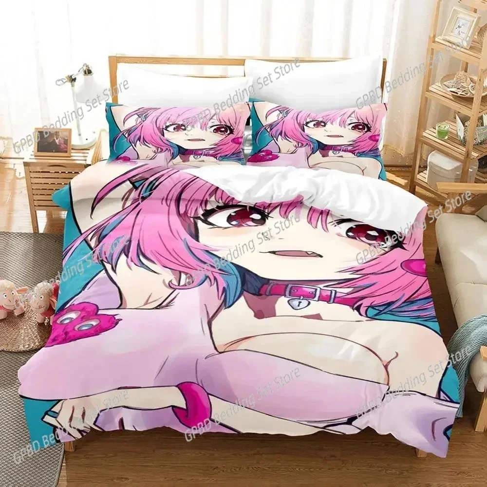 3d Printing Anime Riamu Yumemi Kawaii Girls Bedding Set Single Twin Double Queen King Cal King Size Bed Linen Set