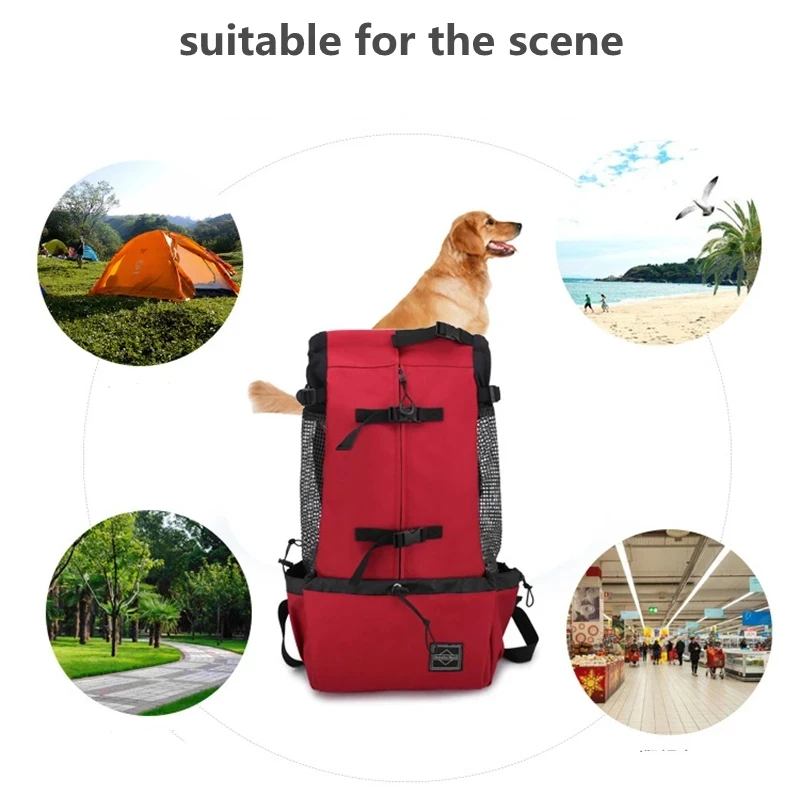 Breathable Dog Carrier Bag Portable Pet Outdoor Travel Backpack Puppy Carrier Bags for Cats French Bulldog Pet Supplies