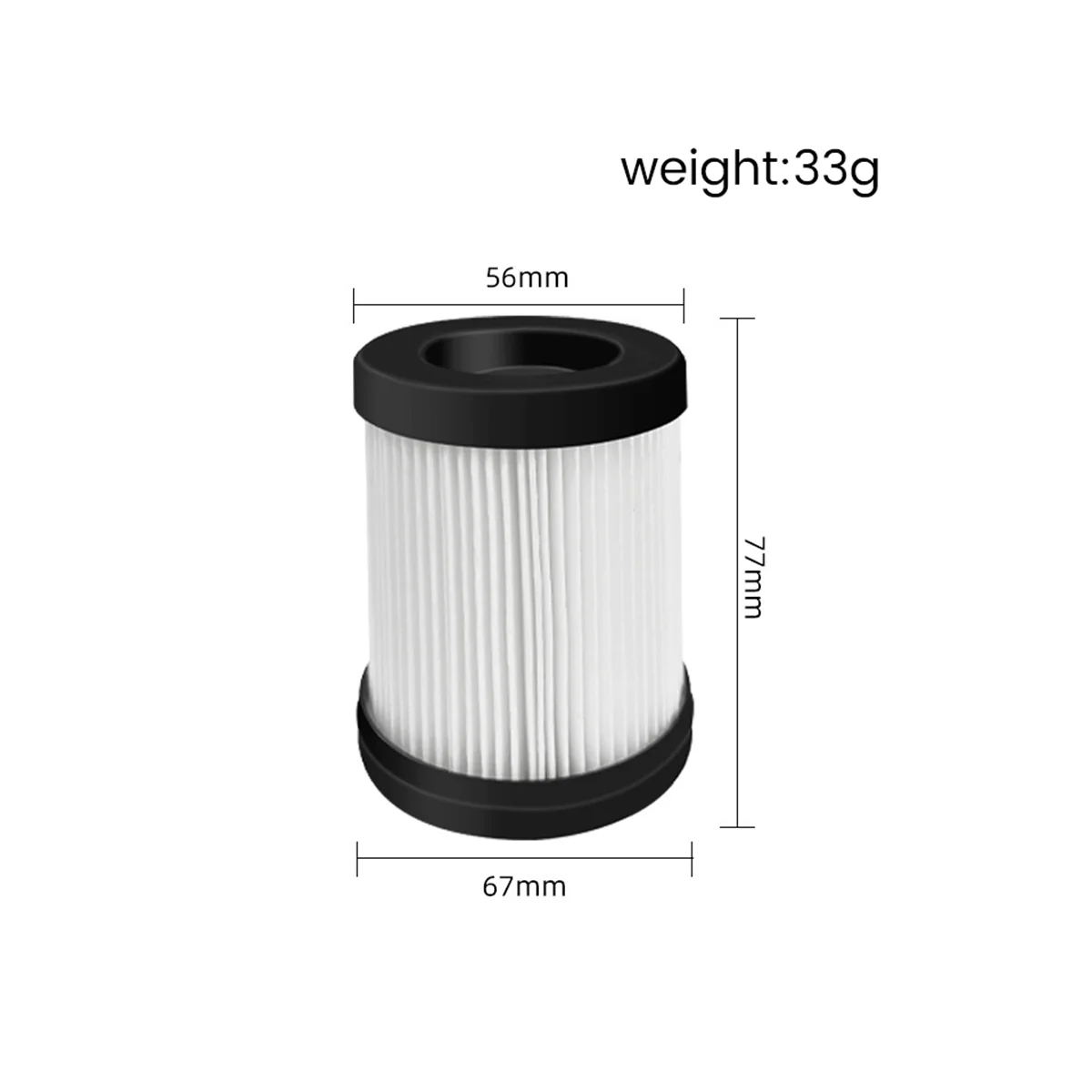 แผ่นกรอง HEPA FSV001 4ชิ้นสำหรับ FSV101 FSV001ยีราฟ G160และ G165 A300ชิ้นส่วนเครื่องดูดฝุ่นไร้สาย