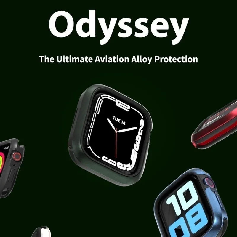 SwitchEasy Modern Odyssey Aluminum Alloy Case Metal + TPUCase Apple Watch Case Series 7 / SE / 6 / 5 / 4  40/41mm 44mm/45mm