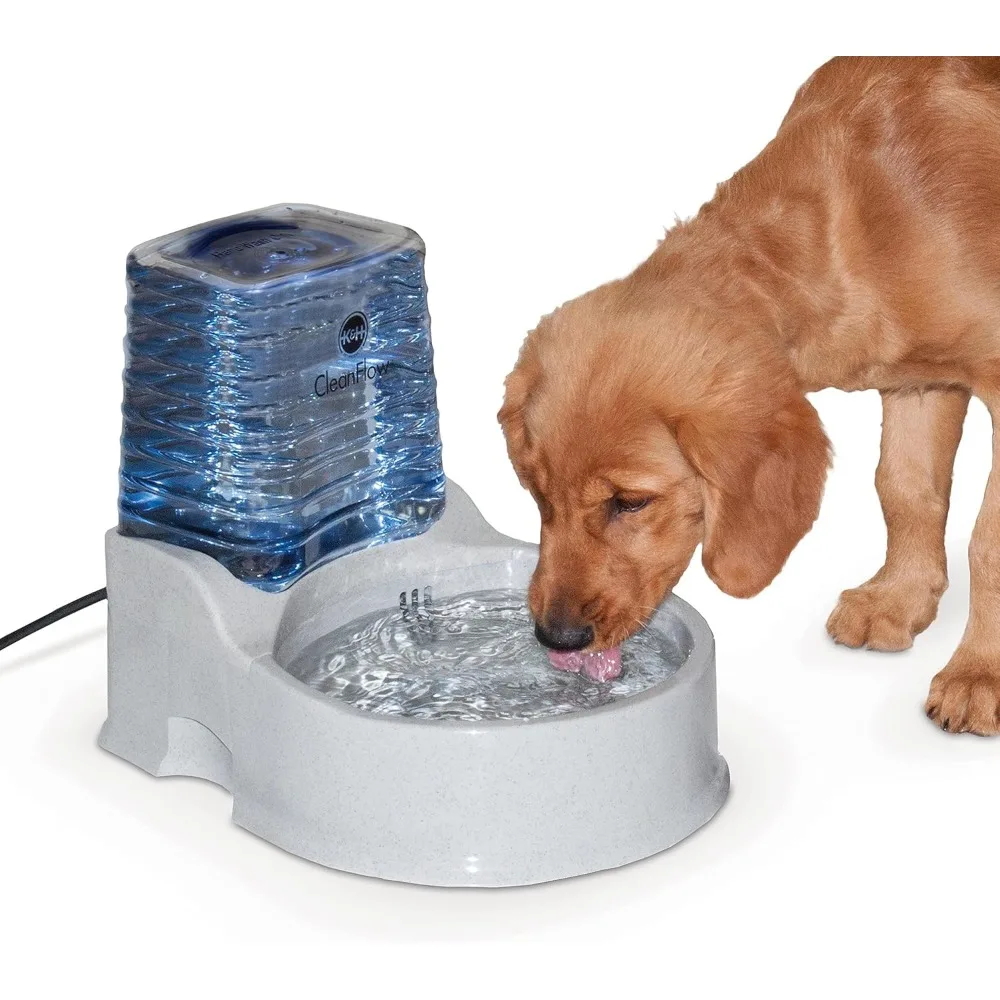 

Filtered Dog Water Bowl with 2.4 Gallon Capacity, Silent Leak-Proof Design for Healthy Hydration