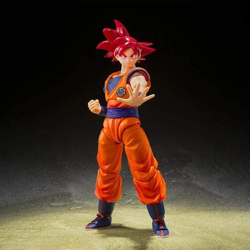 In Stock Bandai S.H.Figure Dragon Ball Figures Goku Saiyan God Instilled Light Rightedus Hearts Anime Action Figure Toys Gifts