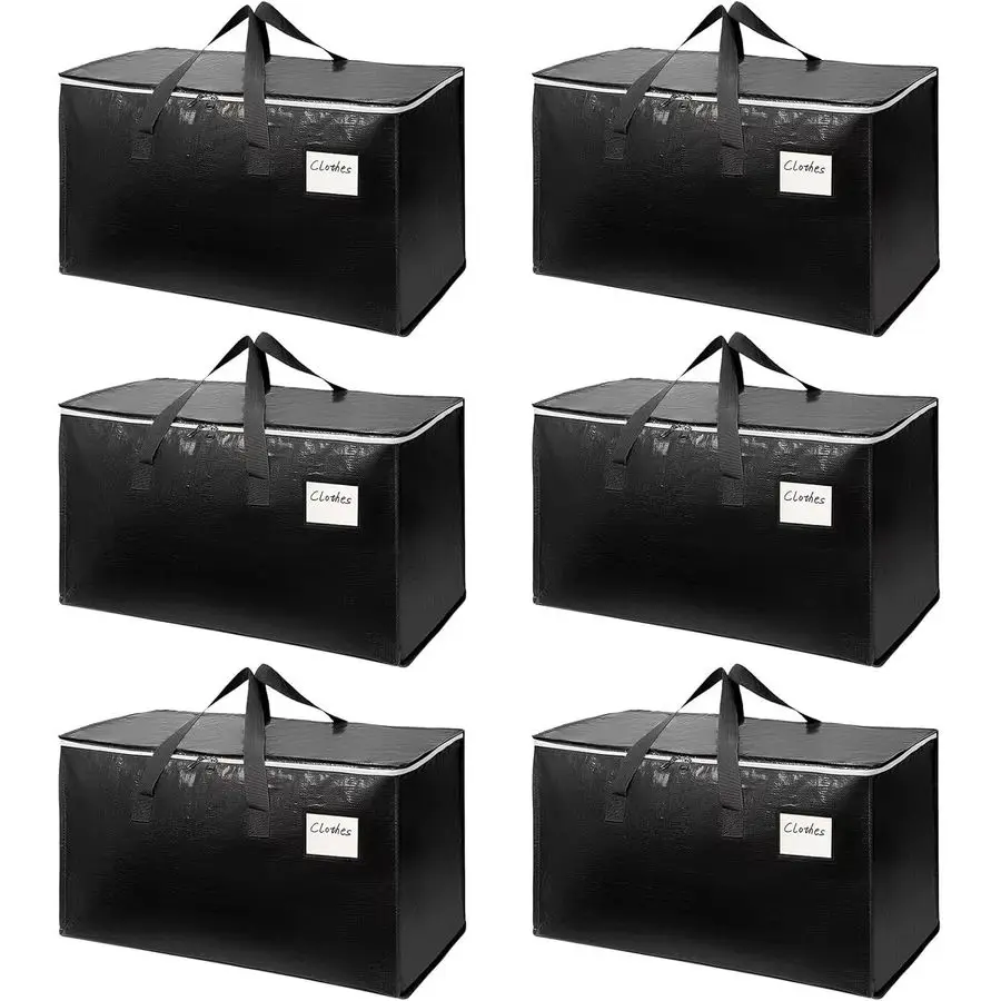 

ExtraLarge HeavyDuty Moving Bags with Reinforced Handles, Durable Zippers amp Waterproof Material Perfect for SpaceSaving, Stora