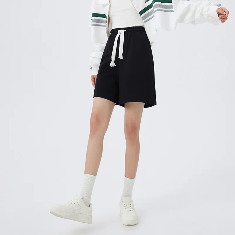 Semir Casual Shorts Women Knitting Soft And Comfortable Skin-Friendly Pajamas Home Wear Loose Pants