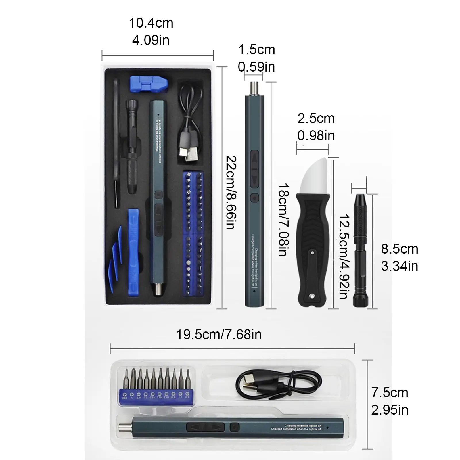 50 In 1 Electric Precision Magnetic Screwdrivers Set Creative Gift Electronic Repair Tool Kit for ElectronicsComputer PhoneWatch