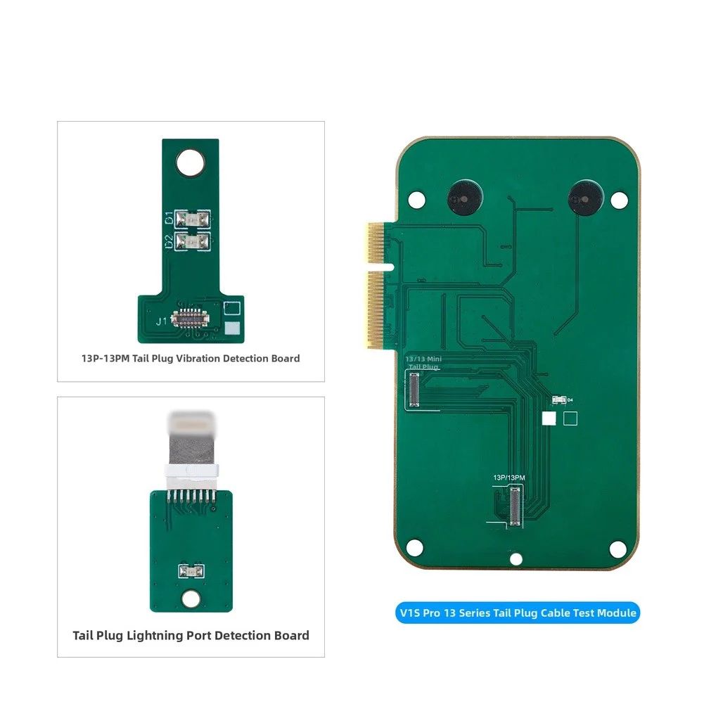 Tail Test Module for JCID V1S Pro Designed for iPhone 12-16 to Assess Tail Ribbon Cable Functionality and Sensor Integration