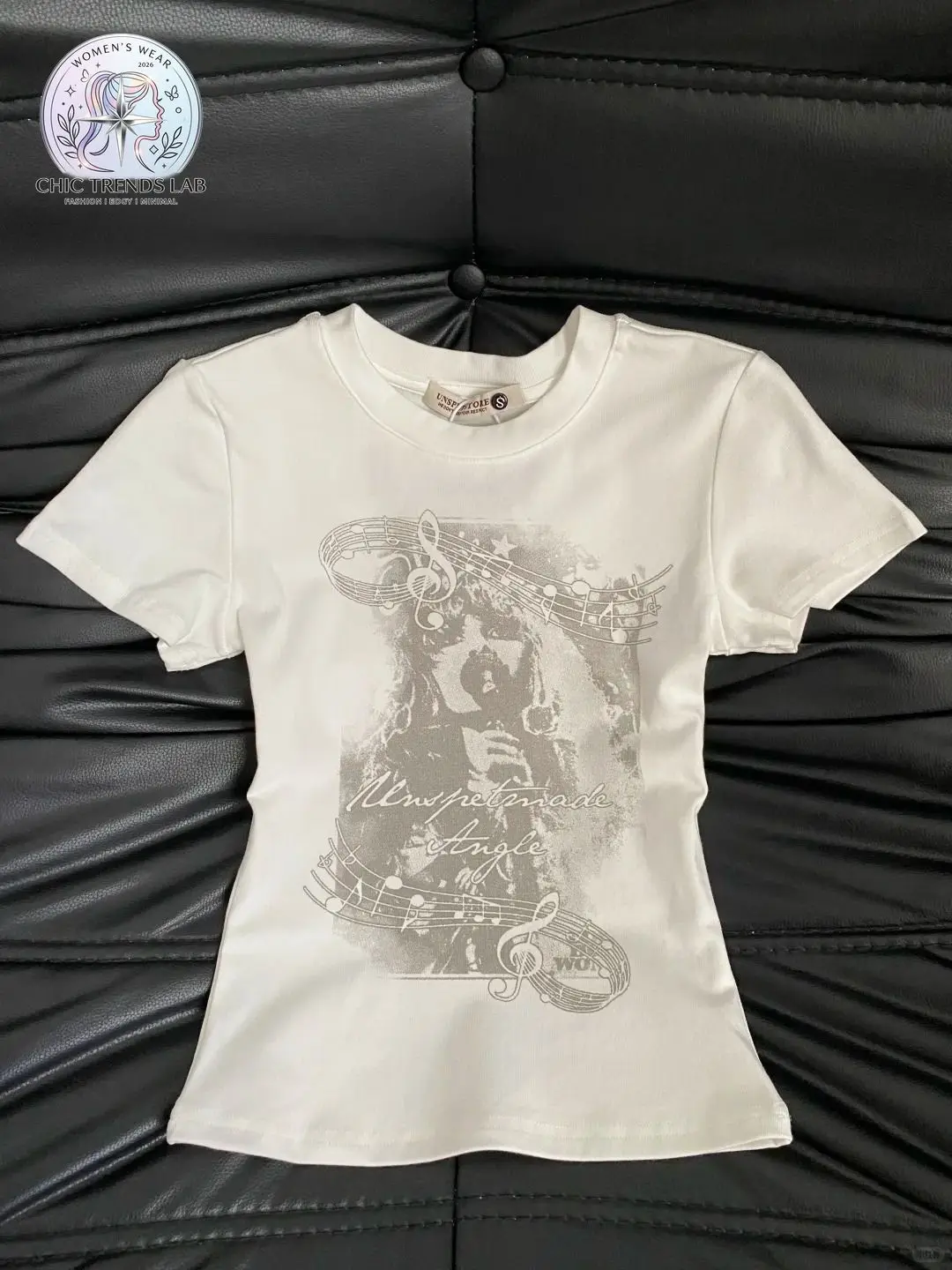 Y2K Indie Grunge Graphic T Shirt Women Vintage Music Singer Print Short Sleeve Harajuku Alt Girl Slim Fit Baby Tee Top Gothic