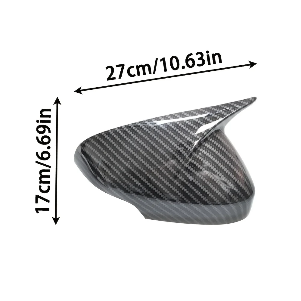Paar Seitenspiegelabdeckungen, Zusatzflügelkappen für Volvo V40 V60 S60 2011-2019, Außenspiegel-Zierleisten Zubehör – Detail 2
