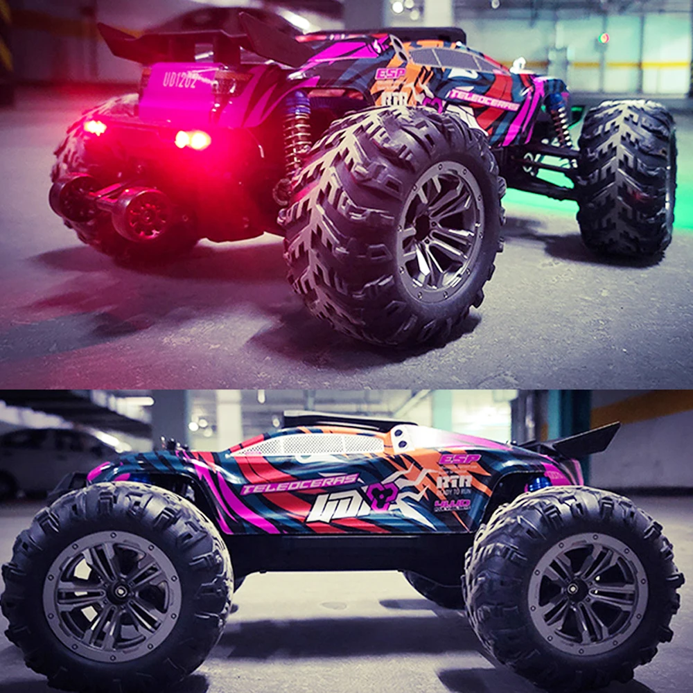 New RC Car 1/12 High-speed Four-wheel Drive Bigfoot Racing Electric Off-road Climbing Model Toy Boy Adult Professional Drift Car