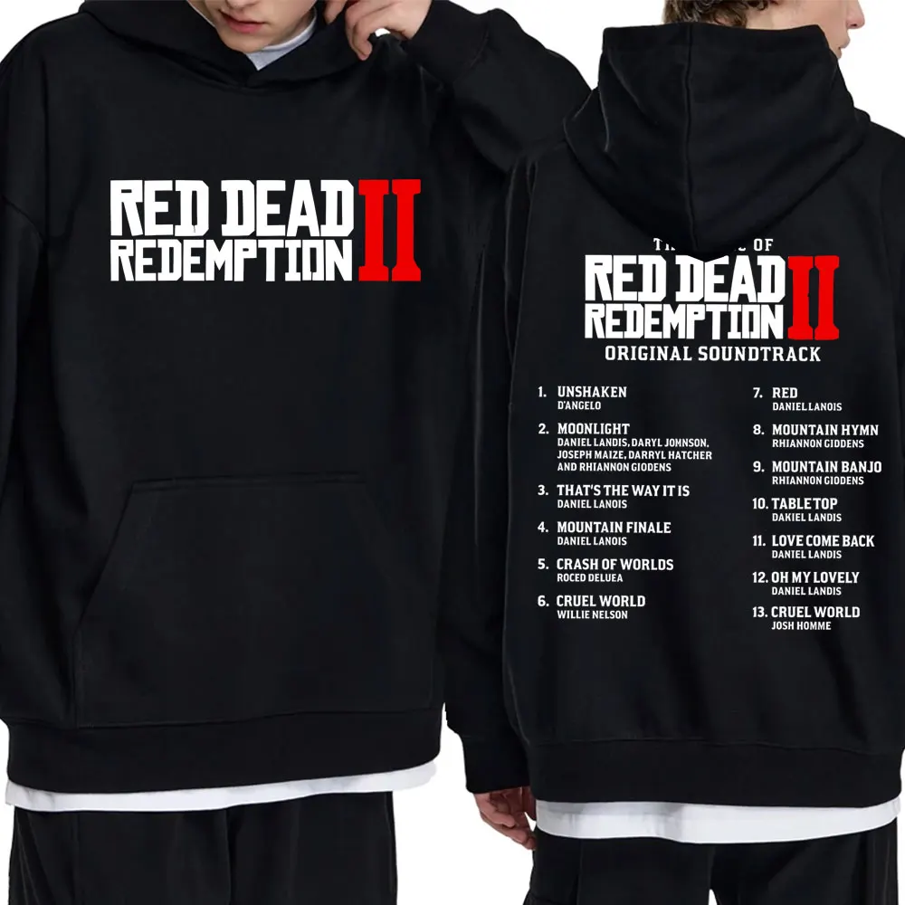 

Game Player Red Dead Redemption 2 Merch Hoodie Men Women Otaku Lover Pullover Hoodies Unisex Vintage Oversized Hooded Sweatshirt