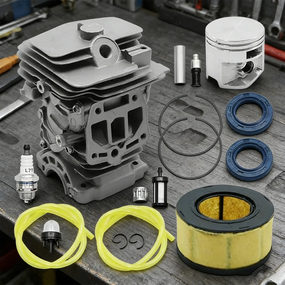 44mm Cylinder For -Piston Kit For MS251 for chainsaw 1143-020-1207 11430201207 Cylinder Block & -Piston & Ring Garden