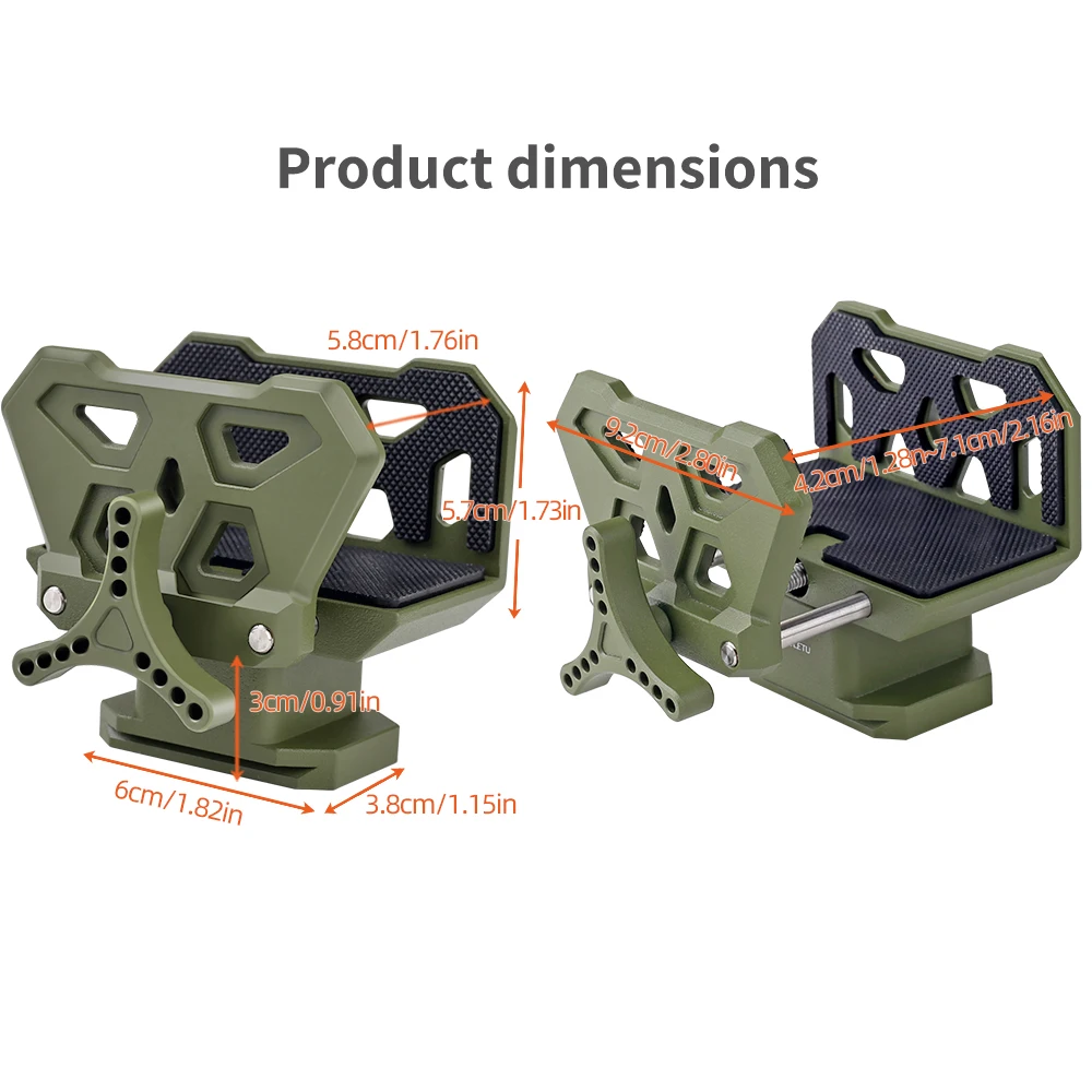 XILETU Alüminyum Çekim Eyer Tripod Dinlenme Mengene Dağı Taktik Kelepçe Açık Avcılık Adaptörü 3/8 \