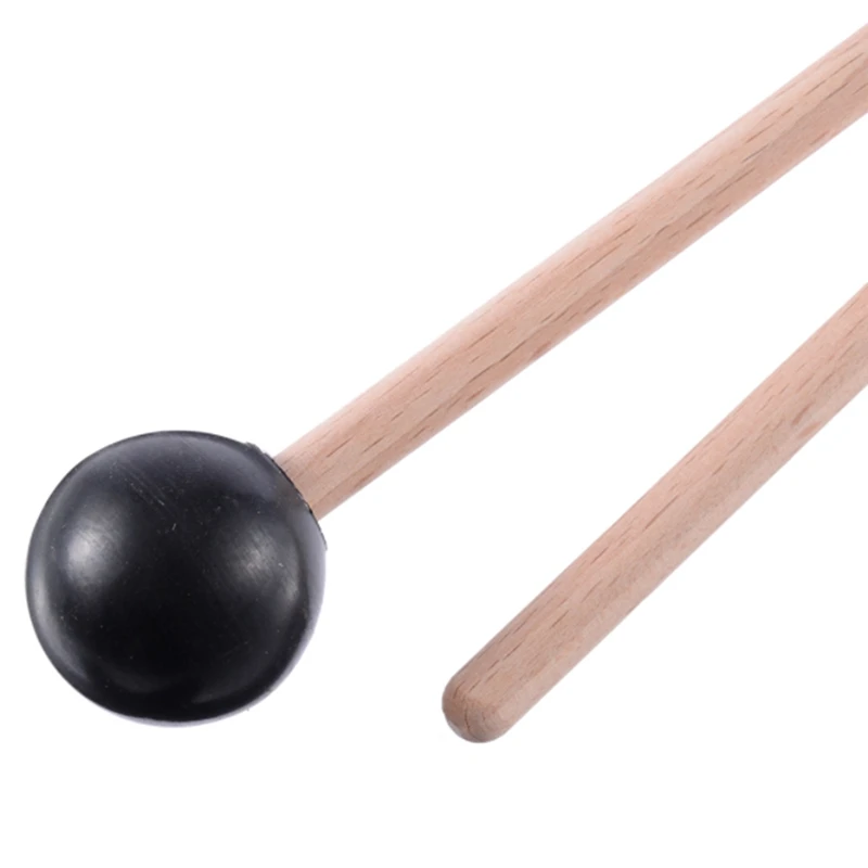 2Pcs Soft Rubber Head Sticks Wood Handle Bell Mallets For Glockenspiel Xylophone Bell Music Instruments Parts