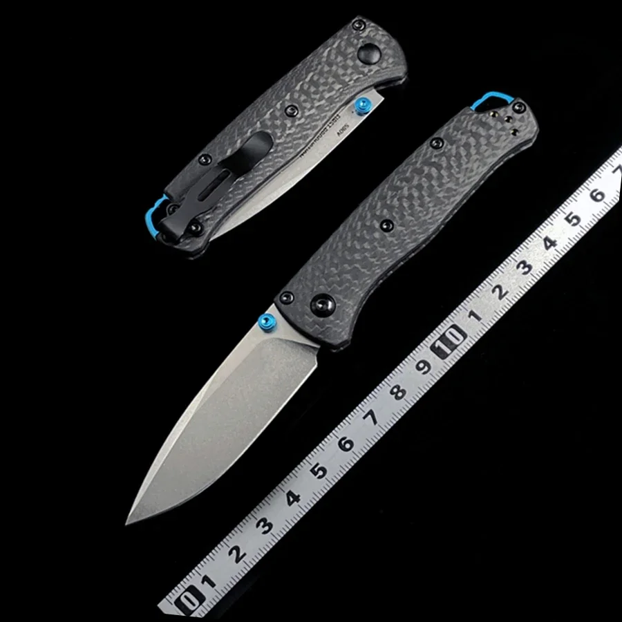 

BM 533-3 Mini Bugout Carbon Fiber Folding Knife 2.82" S90V Black Outdoor Camping Hunting Pocket Tactical EDC Tool 535 Knife