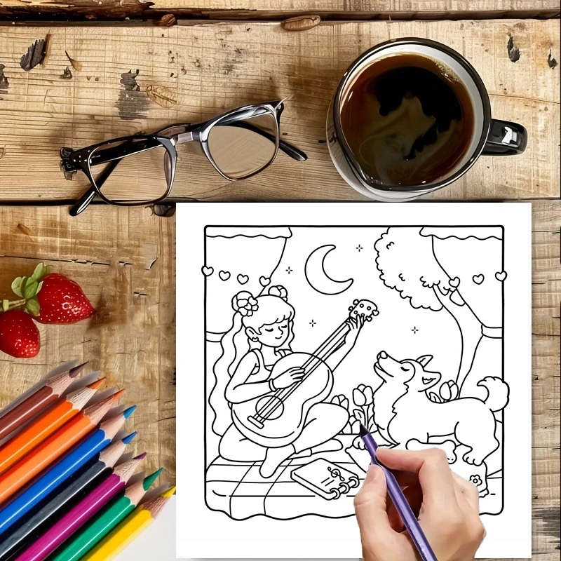 28 صفحة كتاب تلوين الكلاب البنات للبالغين |   كتاب التلوين، لوازم الرسم لعيد الميلاد وعيد الشكر