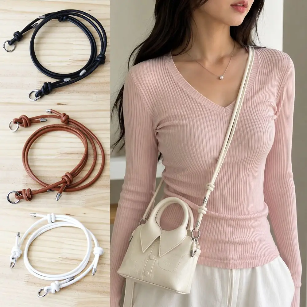 PU Leather Replacement Shoulder Strap Adjustable Length Solid Color Crossbody Bag Strap DIY Accessories Single Shoulder Design