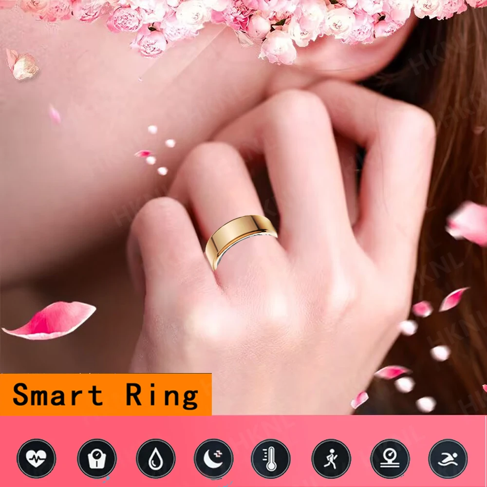 

Smart Ring Fitness Sleep Tracking 24H Heart Rate Monitoring Blood Oxygen Tracking Waterproof Health Ring Women Activity Tracker