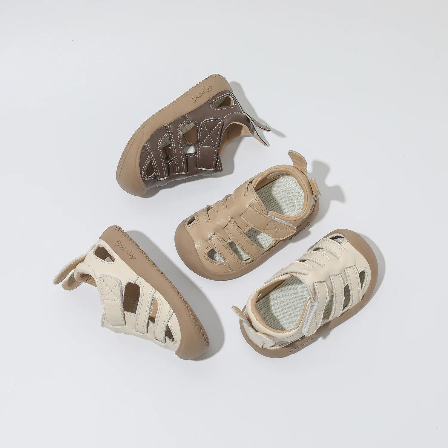 Baby Girls Boys Genuine Leather Sandals Children Sandals Newborn Summer Infant Casual Shoes Non-slip Soft Sole Kids Beach Shoes