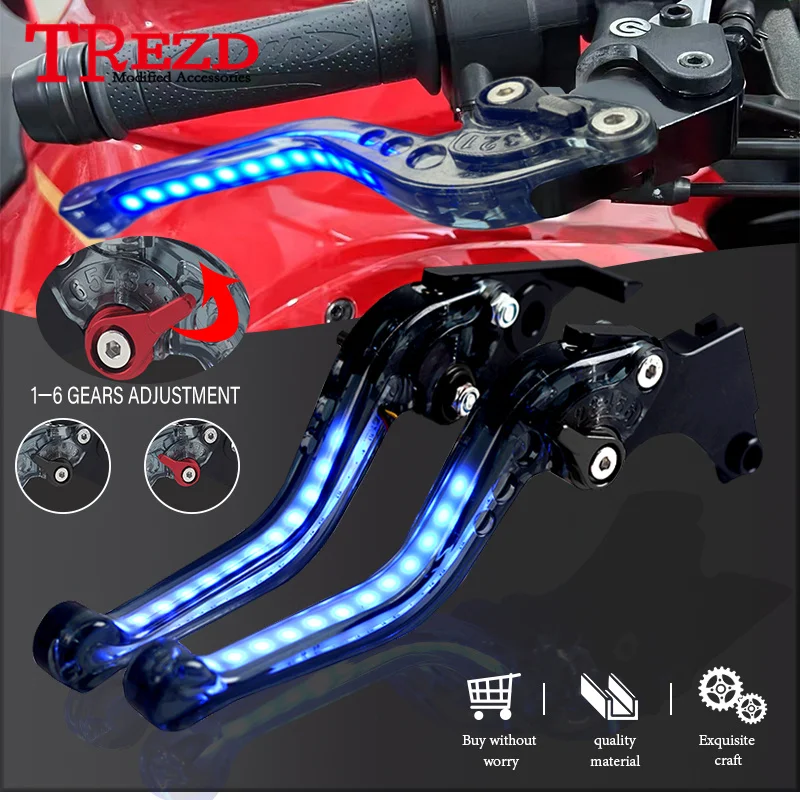 

Hot Sales For CRF1000L 2016-2019 Motorcycle CNC Adjustable Always On Turn Signal Light Brake Handle Short Levers crf1000l