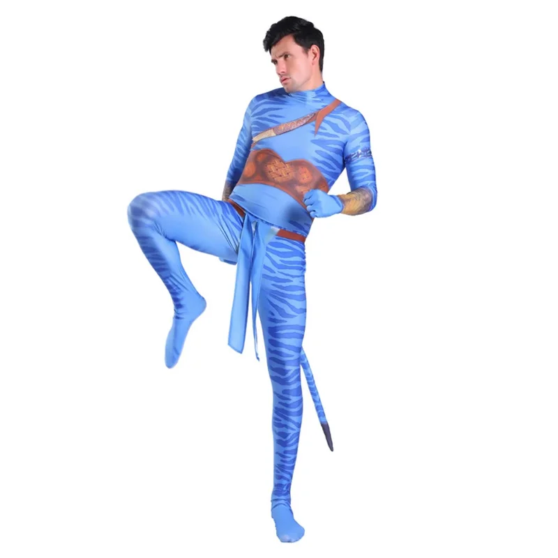 Avatar droga wody Cosplay Anime kostiumy na Halloween dla dzieci dorosłych Avatar Zentai body kombinezony przebranie ubrania damskie