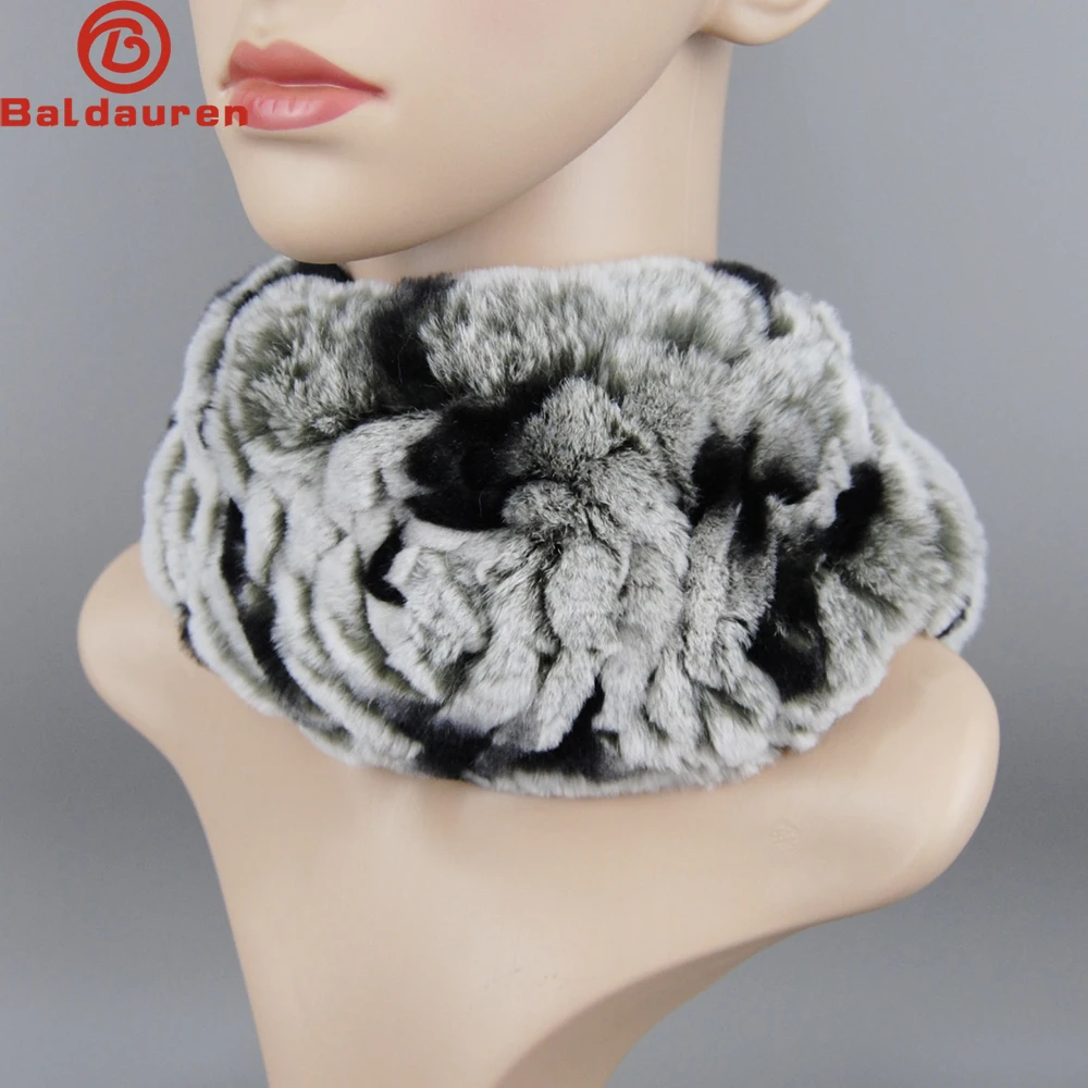 

2024 Women's luxury winter 100% rex rabbit fur knitted elastic headband high quality real fur hair band Fashion hair accessories