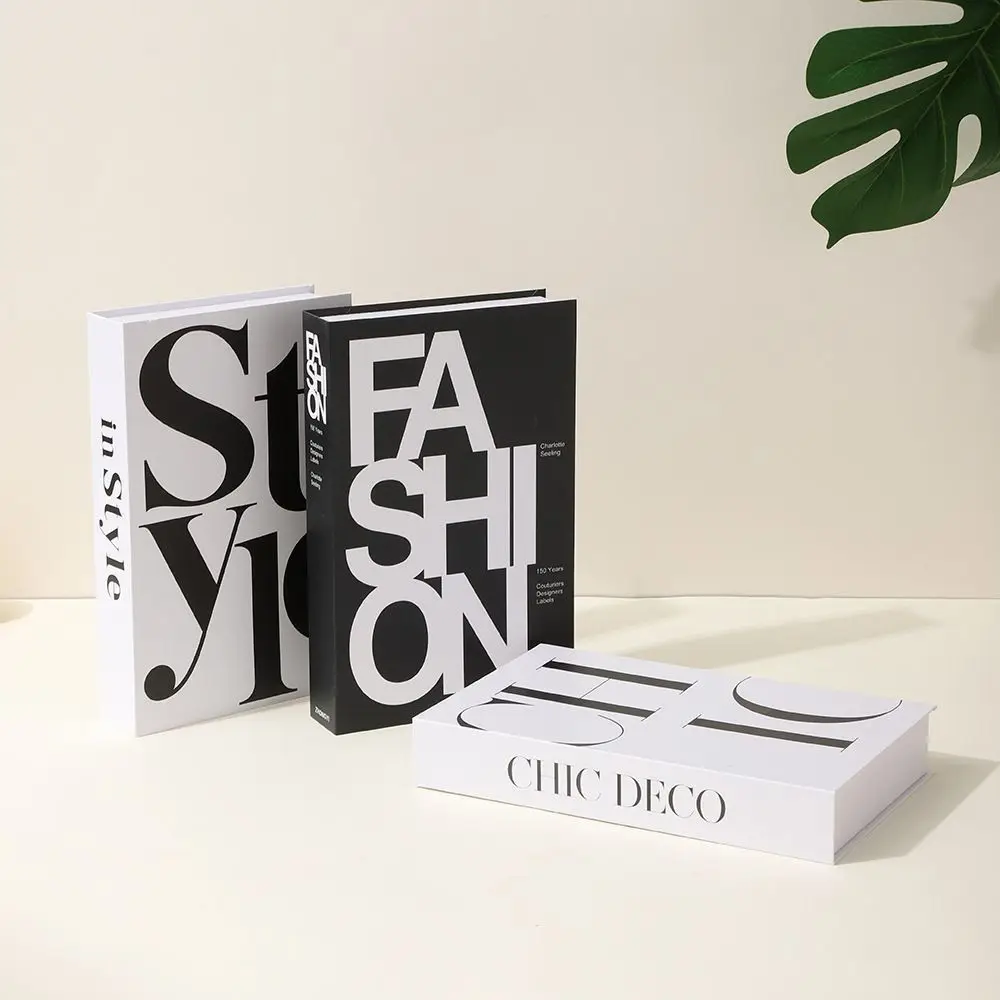 

Simple Artistic Simulated Books Fashion Nordic Style Fake Books Handmade Book Model Coffee Shop